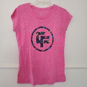 Reebok CrossFit Women's Pink Heathered Performance T-Shirt Size Large L